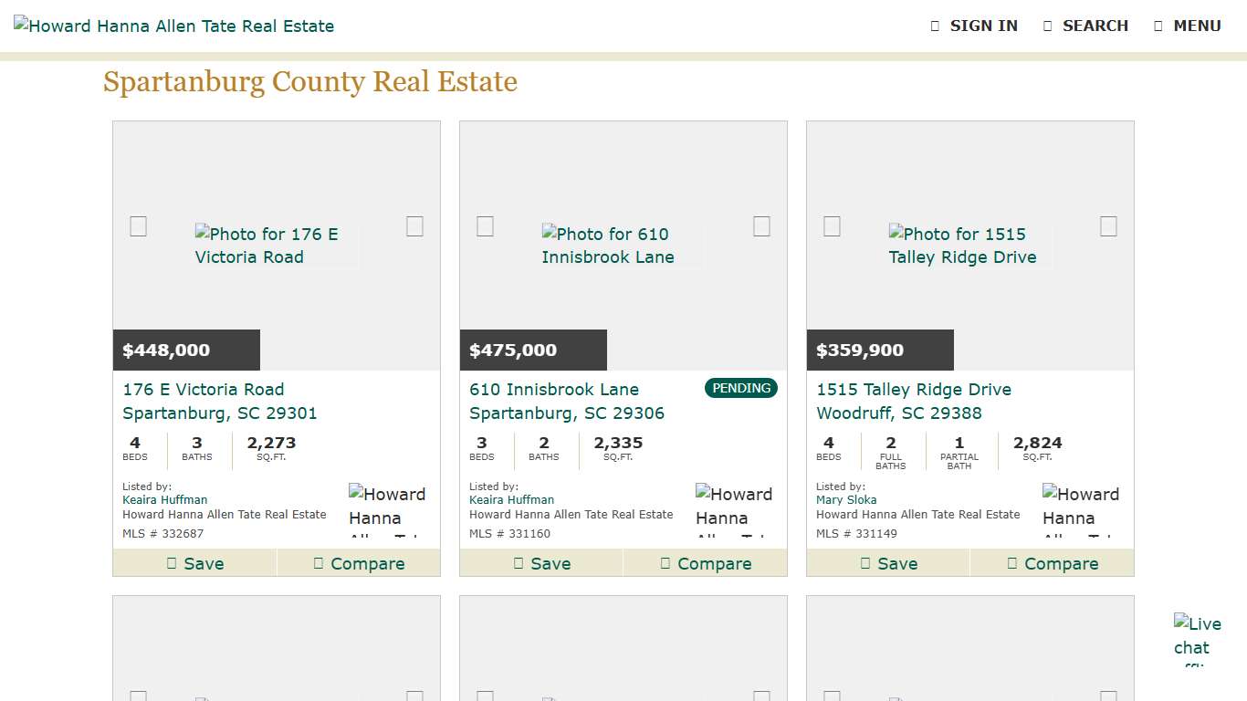 Spartanburg County Real Estate Homes for Sale Spartanburg SC Howard Hanna Allen Tate Real Estate